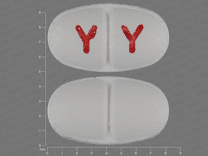 White Oval pill with imprint Y;Y — Levocetirizine dihydrochloride 5 mg (view 2)