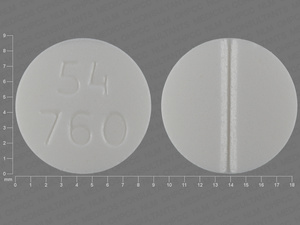 White Round pill with imprint 54;760 — Prednisone Prednisone 20 mg; (view 2)