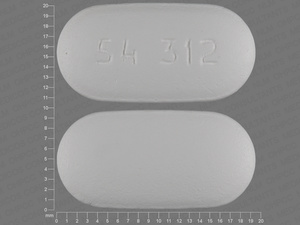 White Capsule pill with imprint 54;312 — Clarithromycin Clarithromycin 500 mg; (view 2)