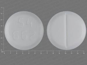 White Round pill with imprint 54;662 — Dexamethasone (view 3)