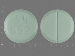 Green Round pill with imprint 54;892 — Dexamethasone (view 2)
