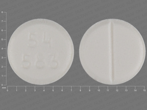 White Round pill with imprint 54;583 — Furosemide (view 5)