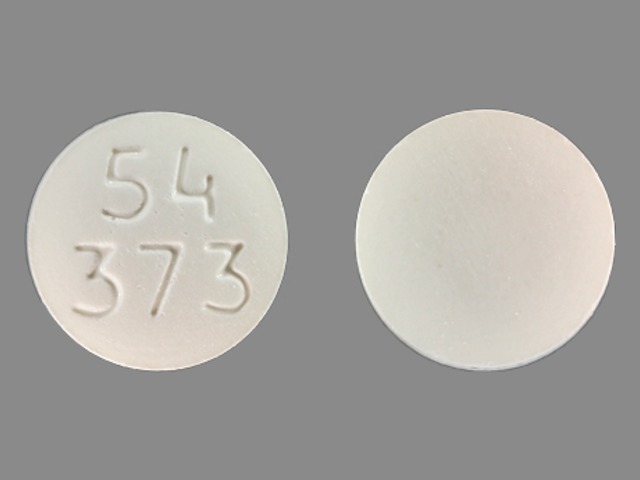 White Round pill with imprint 54;373 — Quetiapine fumarate Quetiapine fumarate 100 mg; (view 2)