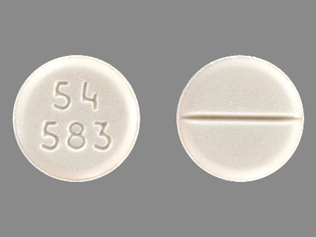 White Round pill with imprint 54;583 — Furosemide (view 2)