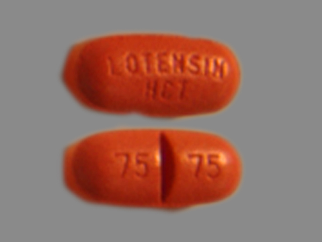 Pink Oval pill — Lotensin hct Benazepril hydrochloride 10 mg;hydrochlorothiazide 12.5 mg; (view 3)