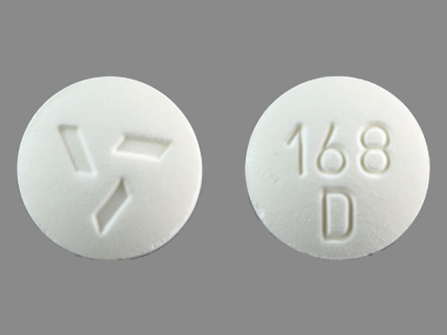 White Round pill with imprint 168D — Nilandron Nilutamide 150 mg; (view 2)