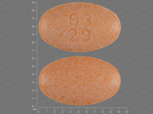 Orange Oval pill with imprint 93;29 — Enalapril maleate Enalapril maleate 20 mg; (view 2)