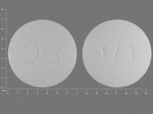 White Round pill with imprint 173;93 — Leflunomide Leflunomide 10 mg; (view 2)