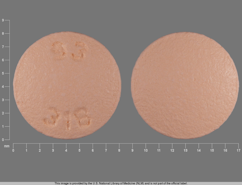 Orange Round pill with imprint 93;318 — Diltiazem hydrochloride 30 mg (view 2)