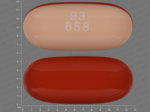 Brown;pink Oval pill with imprint 93;658 — Calcitriol Calcitriol 0.5 ug; (view 2)