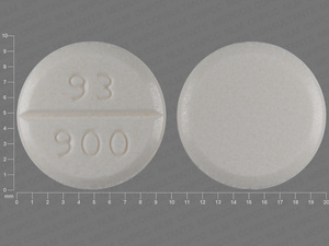 White Round pill with imprint 93;900 — Ketoconazole Ketoconazole 200 mg; (view 2)