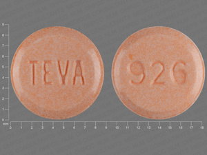 Orange Round pill with imprint 926;TEVA — Lovastatin Lovastatin 10 mg; (view 2)