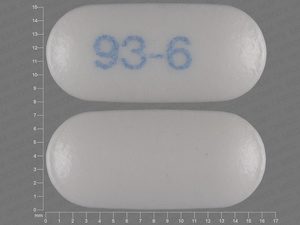 White Oval pill with imprint 93;6 — Naproxen Naproxen 500 mg; (view 2)