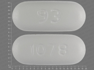 White Oval pill with imprint 1078;93 — Cefprozil Cefprozil 500 mg; (view 2)