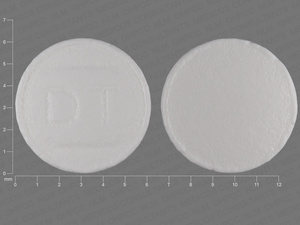 White Round pill with imprint DT — Tolterodine tartrate 2 mg (view 4)
