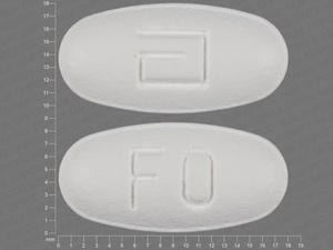 White Oval pill with imprint a,FO — Fenofibrate 145 mg (view 3)