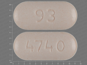 Brown Oval pill with imprint 4740;93 — Citalopram Citalopram hydrobromide 10 mg; (view 2)