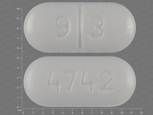 White Oval pill with imprint 4742;9;3 — Citalopram Citalopram hydrobromide 40 mg; (view 2)
