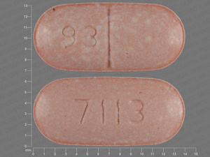 Orange Oval pill with imprint 7113;93 — Nefazodone hydrochloride Nefazodone hydrochloride 150 mg; (view 2)