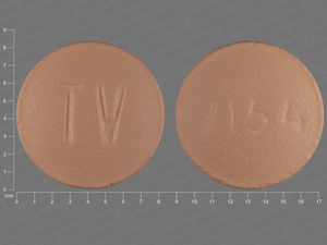 Brown Round pill with imprint 7154;TV — Simvastatin Simvastatin 20 mg; (view 4)