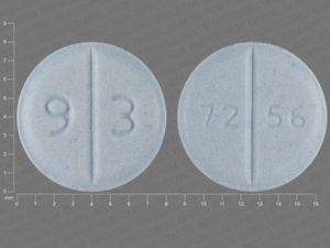 Blue Round pill with imprint 9;3;72;56 — Glimepiride Glimepiride 4 mg; (view 2)