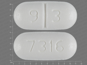 White Oval pill with imprint 9;3;7316 — Desmopressin acetate Desmopressin acetate 0.1 mg; (view 2)