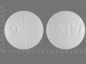 White Round pill with imprint 9;3;7317 — Desmopressin acetate Desmopressin acetate 0.2 mg; (view 2)