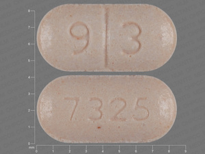 Orange Oval pill with imprint 9;3;7325 — Trandolapril Trandolapril 1 mg; (view 3)