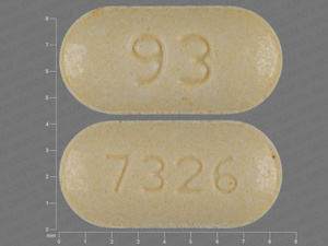 Yellow Oval pill with imprint 93;7326 — Trandolapril Trandolapril 2 mg; (view 3)