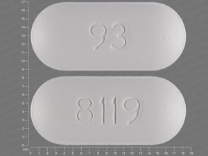 White Oval pill with imprint 8119;93 — Famciclovir Famciclovir 500 mg; (view 3)