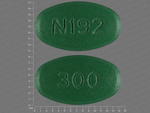 Green Oval pill with imprint N192;300 — Cimetidine Cimetidine 300 mg; (view 2)