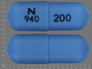 Blue Capsule pill with imprint N;940;200 — Acyclovir Acyclovir 200 mg; (view 4)