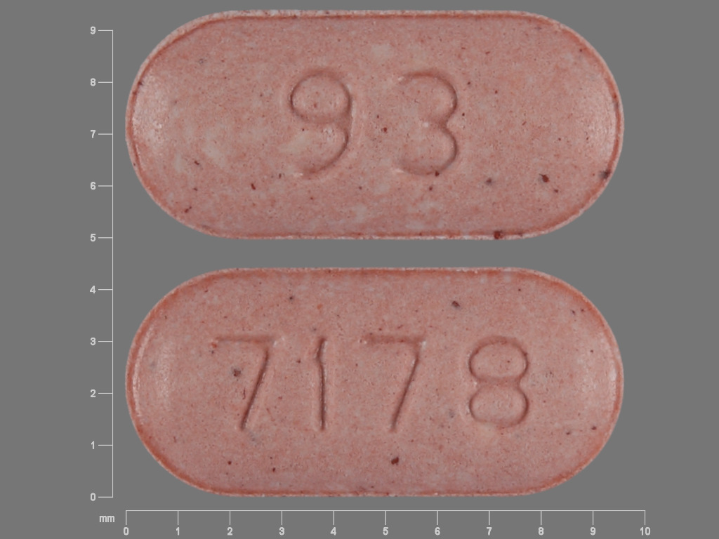 Pink Oval pill with imprint 7178;93 — Nefazodone hydrochloride 50 mg (view 2)