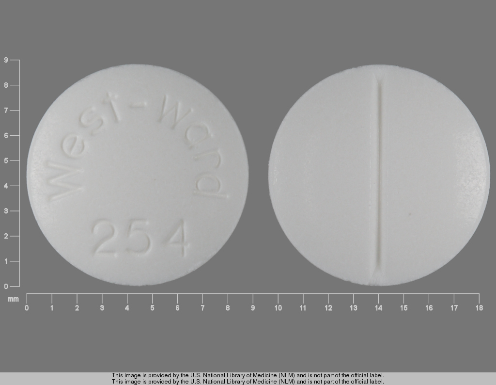 White Round pill with imprint WW;254 — Hydrocortisone Hydrocortisone 20 mg; (view 3)