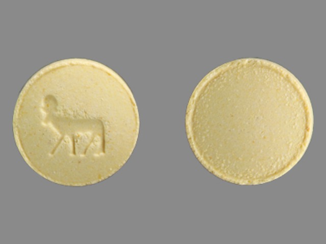 White Round pill — Prandin Repaglinide 0.5 mg; (view 3)