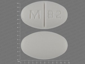 White Oval pill with imprint M;B2 — Buspirone hydrochloride 10 mg (view 3)