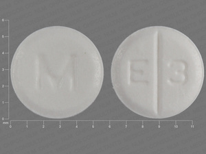 White Round pill with imprint E;3;M — Estradiol Estradiol 0.5 mg; (view 2)