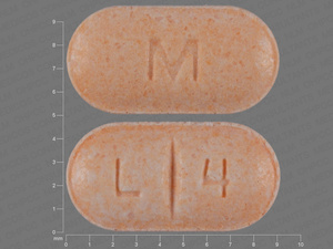 Orange Oval pill with imprint M;L;4 — Levothyroxine sodium Levothyroxine sodium 25 ug; (view 2)