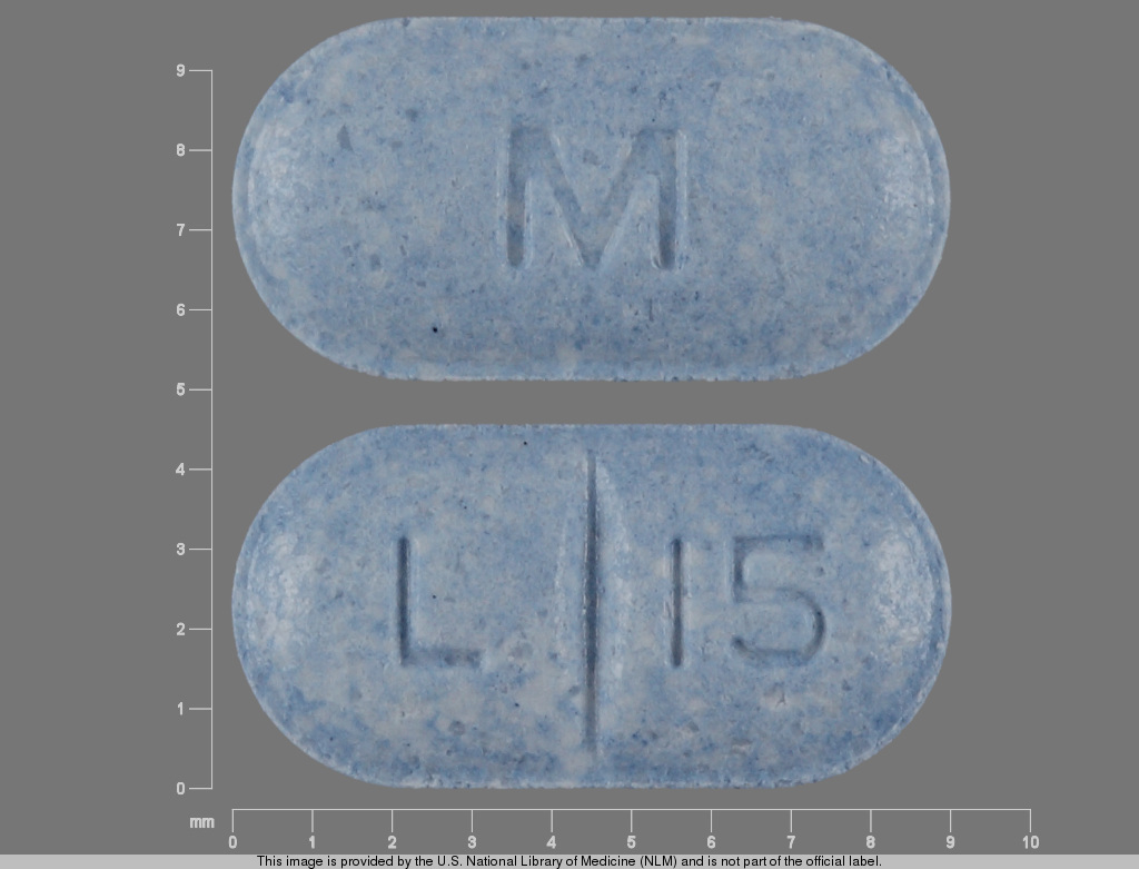 Blue Oval pill with imprint M;L;15 — Levothyroxine sodium 0.137 mg (view 2)