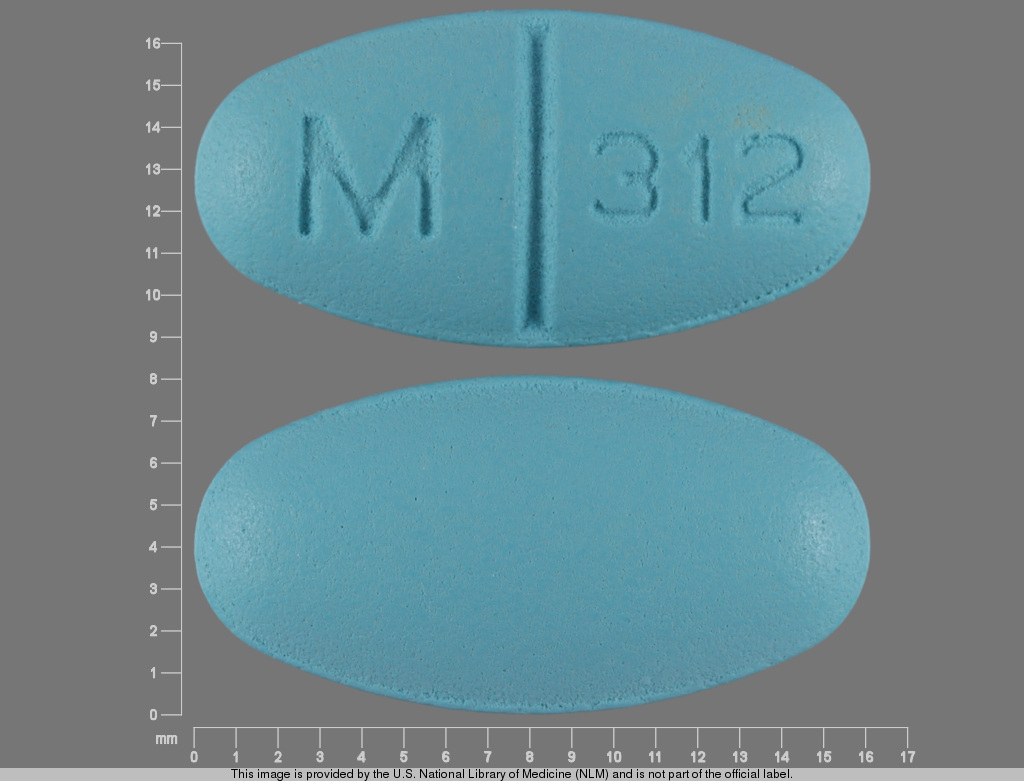 Blue Oval pill with imprint M;312 — Verapamil hydrochloride Verapamil hydrochloride 180 mg; (view 4)