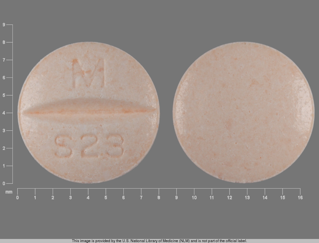 Orange Round pill with imprint M;S23 — Sotalol hydrochloride 80 mg (view 2)