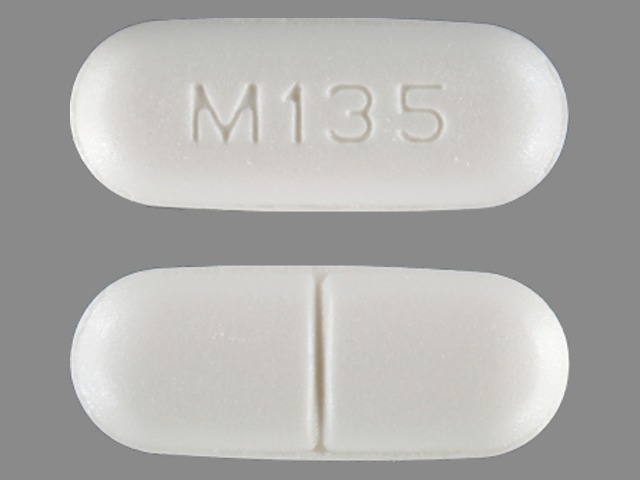 White Oval pill with imprint M135 — Diltiazem hydrochloride Diltiazem hydrochloride 90 mg; (view 2)