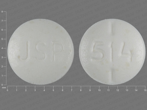 White Round pill with imprint JSP;514 — Levothyroxine sodium Levothyroxine sodium 0.05 mg; (view 2)