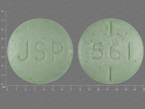 Green Round pill with imprint JSP;561 — Levothyroxine sodium Levothyroxine sodium 0.088 mg; (view 2)