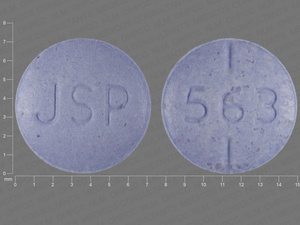 Purple Round pill with imprint JSP;563 — Levothyroxine sodium Levothyroxine sodium 0.175 mg; (view 2)