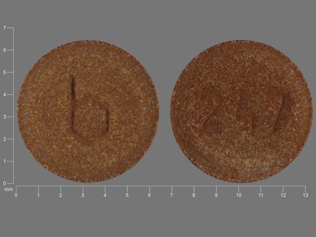 Brown Round pill with imprint b;247 — Junel (view 2)