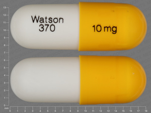 White;yellow Capsule pill with imprint Watson;370;10;mg — Loxapine Loxapine succinate 10 mg; (view 2)