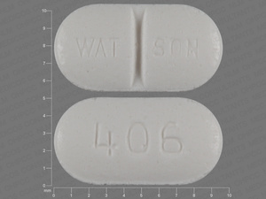 White Oval pill with imprint WAT;SON;406 — Lisinopril Lisinopril 5 mg; (view 2)