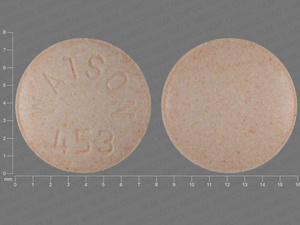 Red Round pill with imprint WATSON;453 — Guanfacine Guanfacine hydrochloride 2 mg; (view 2)