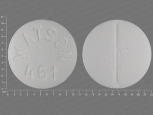 White Round pill with imprint Watson;461 — Glipizide Glipizide 10 mg; (view 2)